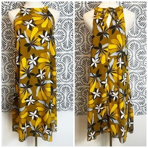 Cassees Floral Yellow Gold Summer Dress